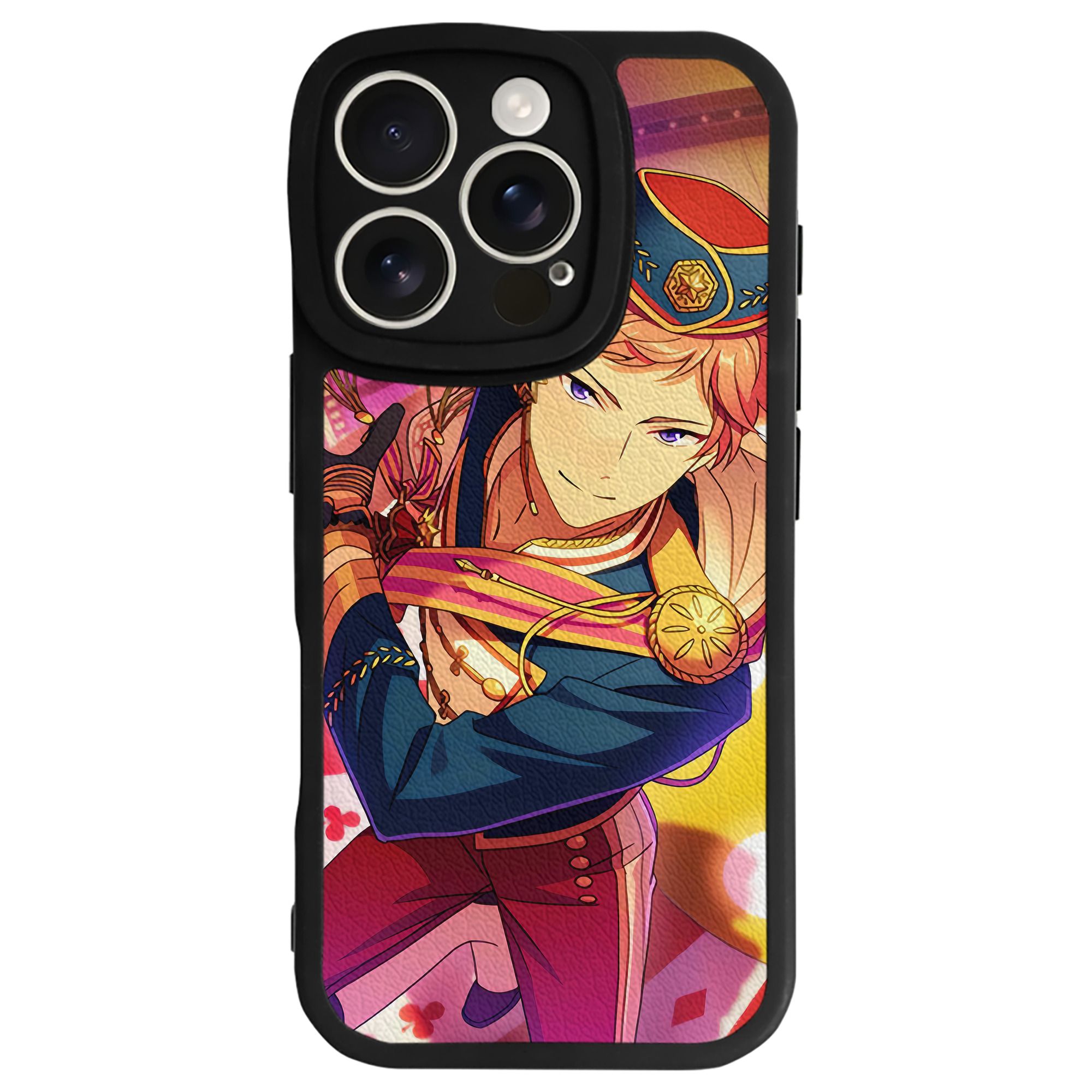 （画像用） あんさんぶるスターズ! Ensemble Stars 【iPhone 16シリーズ対応】シリコンスマホケース（レザー調） 材質：シリコン